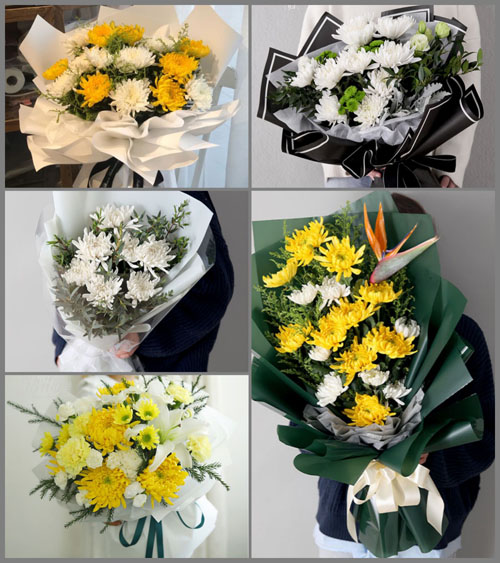 广东河源市连平县高莞镇白事花束代送